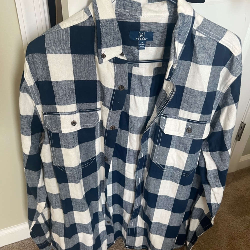 George Black and White Checkered Shirt